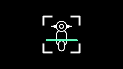 Motorcycle Scan Stock Footage 335609690