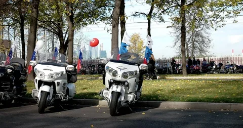 Motorcycle show Stock Footage 97321710