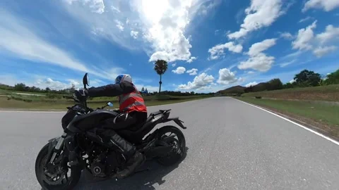 Motorcycle Side view pan on race track 動画素材 156278033
