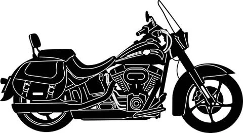 Motorcycle Silhouette Stock Illustration