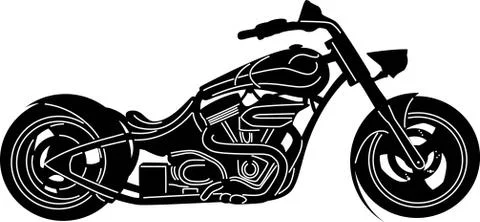 Motorcycle Silhouette Stock Illustration