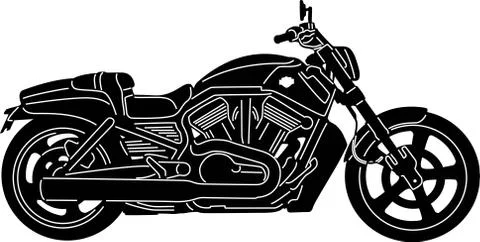 Motorcycle Silhouette Stock Illustration