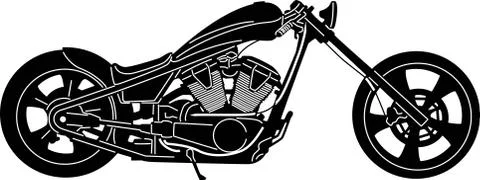 Motorcycle Silhouette Stock Illustration