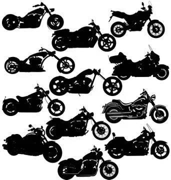 Motorcycle Silhouette Stock Illustration
