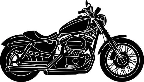 Motorcycle Silhouette Stock Illustration