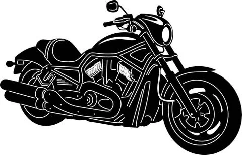 Motorcycle Silhouette Stock Illustration