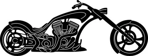 Motorcycle Silhouette Stock Illustration