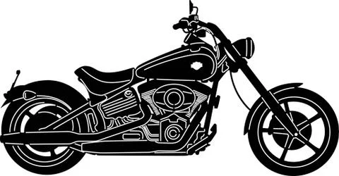 Motorcycle Silhouette Stock Illustration