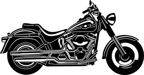 Motorcycle Silhouette Stock Illustration
