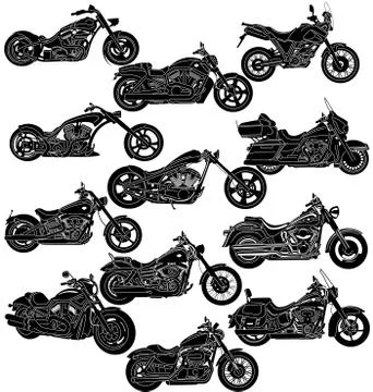 Motorcycle Silhouette Stock Illustration