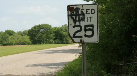 Motorcycle speed sign Video stock 756841