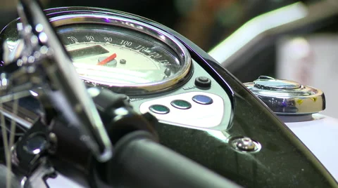 Motorcycle speedometer Stock Footage 47860899