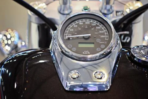 Motorcycle speedometer Foto stock