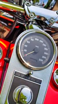 Мotorcycle speedometer Stock Photos