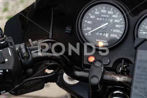 Motorcycle speedometer Stock Photos