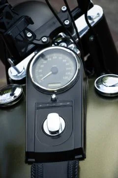 Motorcycle Speedometer 库存照片
