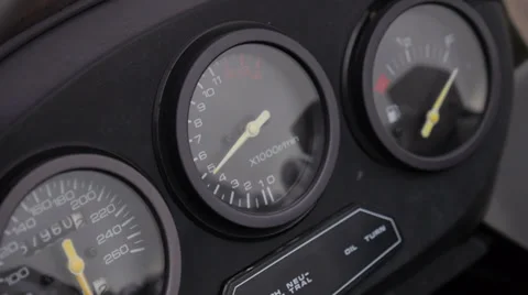 Motorcycle speedometer sound Stock Footage 37677106