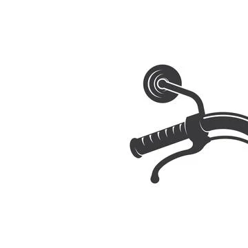 Motorcycle steer handle  icon vector illlustration design template Illustration