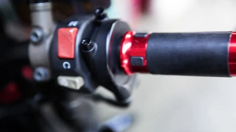 Motorcycle stop engine button Stock Footage 128661492