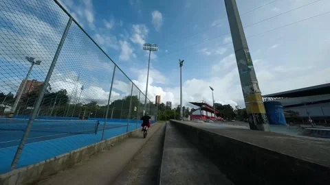 Motorcycle stunt Stock Footage 252148239