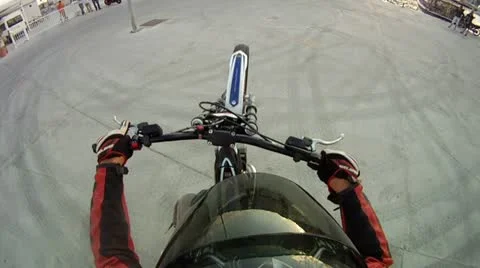 Motorcycle stunt show 03 Stock Footage 11401437