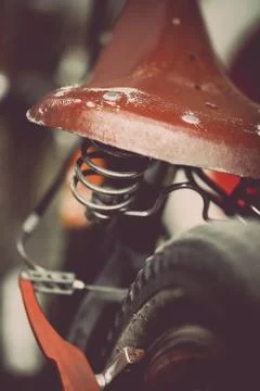 Motorcycle suspension Stock Photos