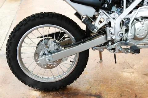 Motorcycle swingarm Stock Photos