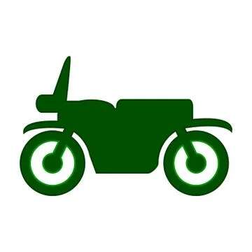 Motorcycle symbol icon on white. Illustrazione stock