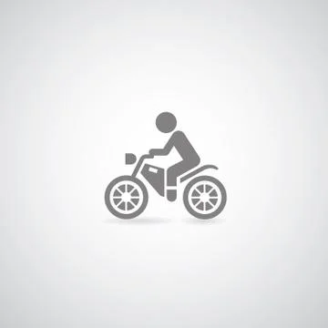 Motorcycle symbol Stock Illustration