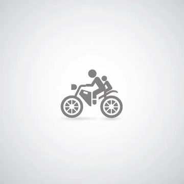 Motorcycle symbol Stock Illustration