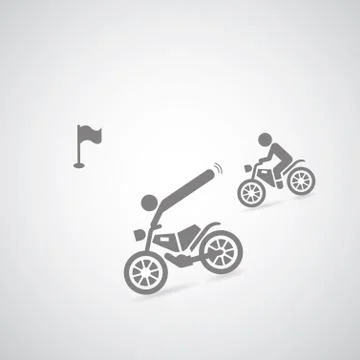 Motorcycle symbol Stock Illustration
