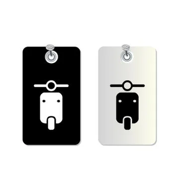Motorcycle symbol set Stock Illustration