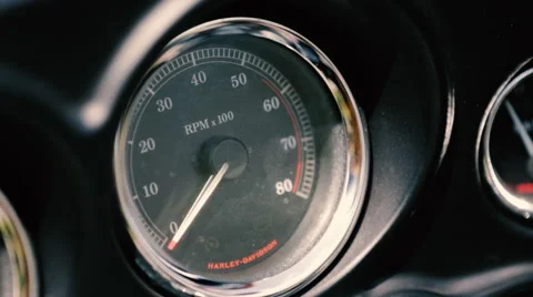 Motorcycle tachometer close-up Video stock 52767689