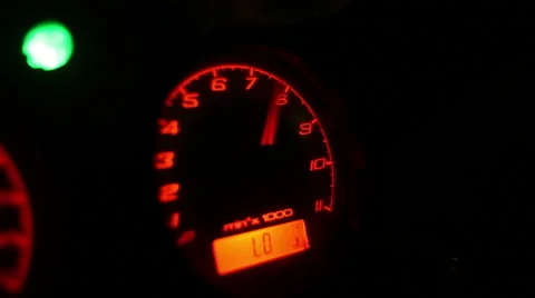 Motorcycle Tachometer gas Stock Footage 55517174
