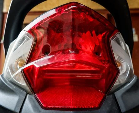 Motorcycle taillight 스톡 사진