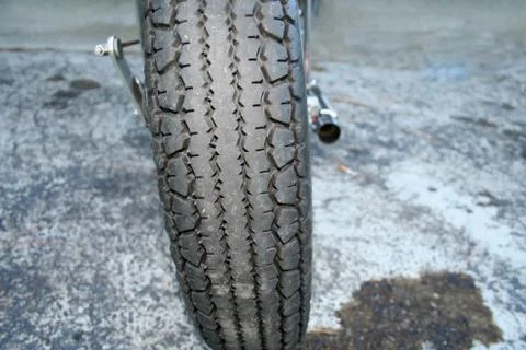 Motorcycle tire Stock Photos