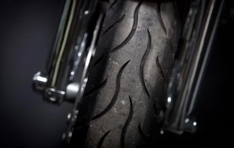 Motorcycle tire Stock Photos