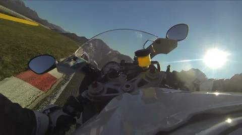 Motorcycle track Racing top view Vidéo 34292599