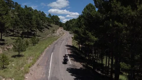 Motorcycle trip Stock Footage 182790748