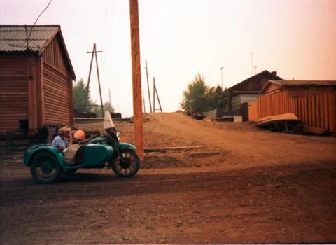 Motorcycle in Vanavara Stock Photos