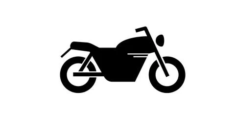 Motorcycle vector with black and white background image Illustrazione stock