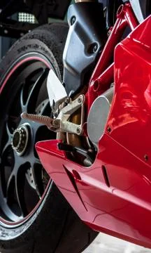 Motorcycle wheel Stock Photos