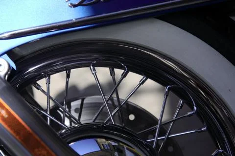 Motorcycle wheel Stock Photos