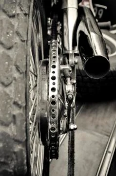 Motorcycle wheel 스톡 사진