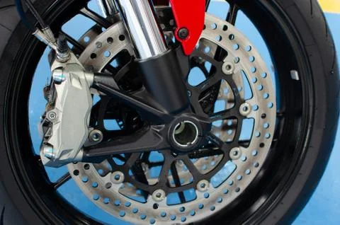 Motorcycle wheel Foto stock