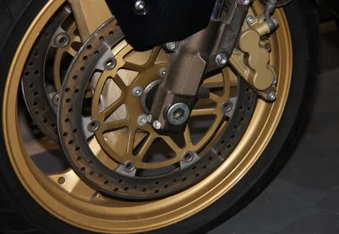 Motorcycle Wheel. Stock Photos
