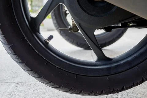 Motorcycle wheel 스톡 사진