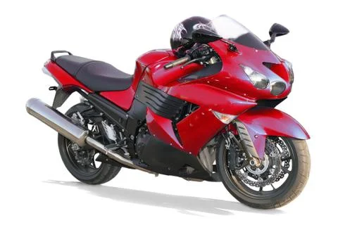 Motorcycle on a white background. Stock Photos