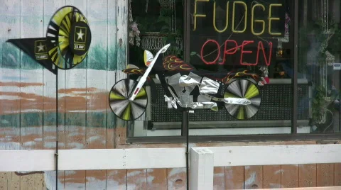 Motorcycle wind spindle Stock Footage 457377