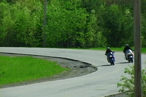 Motorcycles Cruising Video stock 137190